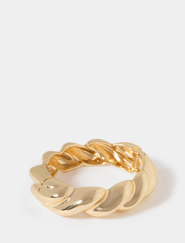 Esther Twist Chunky Bangle 0 Gold Forever New