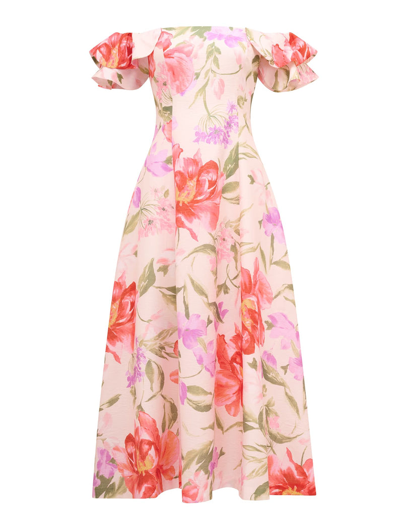 Alora Petite Ruffle Maxi Dress Forever New