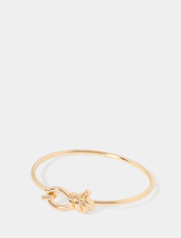 Vivienne Knot Loop Bangle 0 Gold Forever New