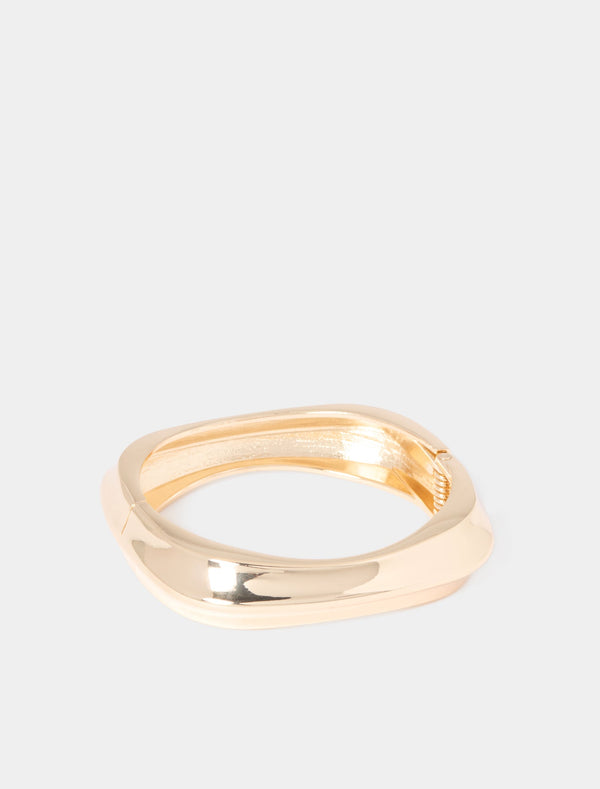Signature Sophia Square Bangle 0 Gold Forever New