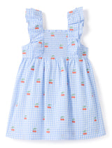 Brianna Girls Shirred Emb Dress