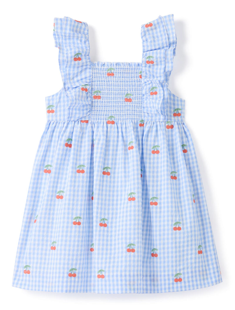 Brianna Girls Shirred Emb Dress Forever New