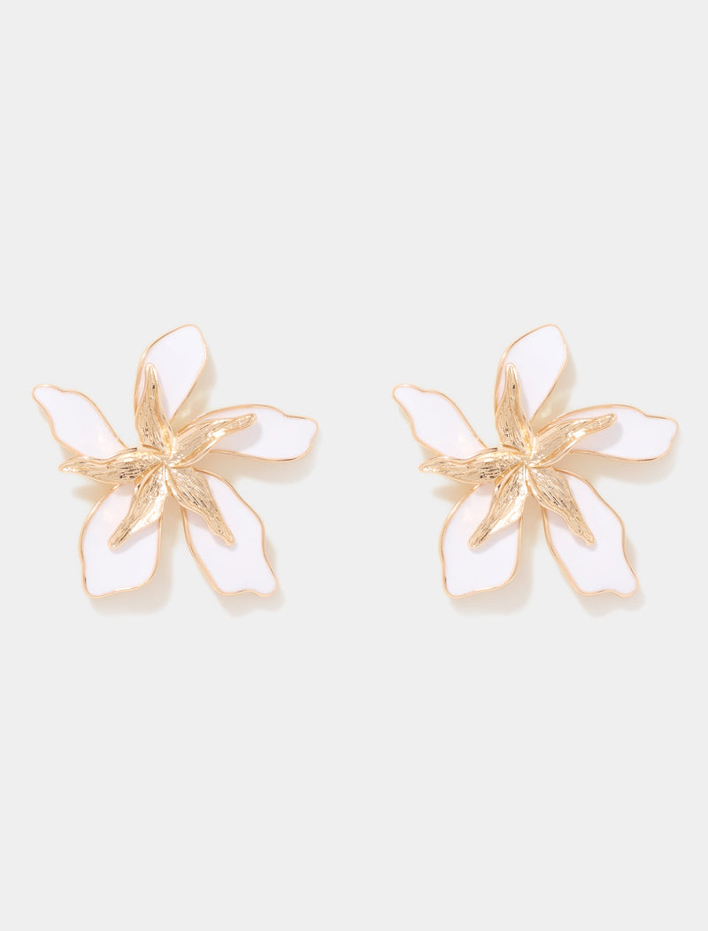 Faye Statement Orchid Earrings 0 Ivory Gold Forever New
