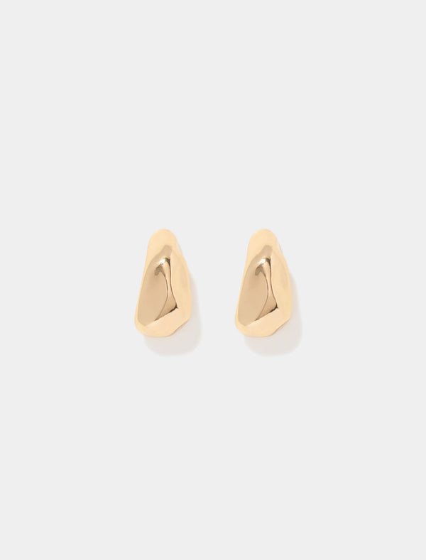 Asta Organic Stud Earrings 0 Gold Plated Forever New