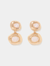 Signature Miriam Stone Drop Earrings 0 White Gold Forever New