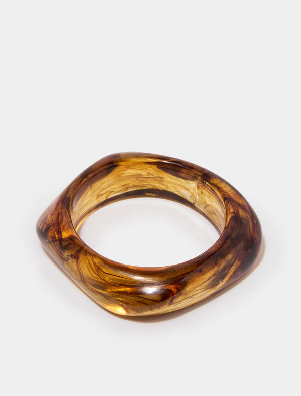 Signature Helly Statement Bangle 0 Brown Forever New