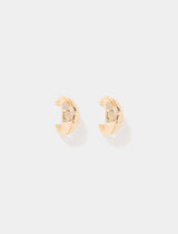 Signature Amora Organic Small Hoop Earrings 0 Gold Forever New