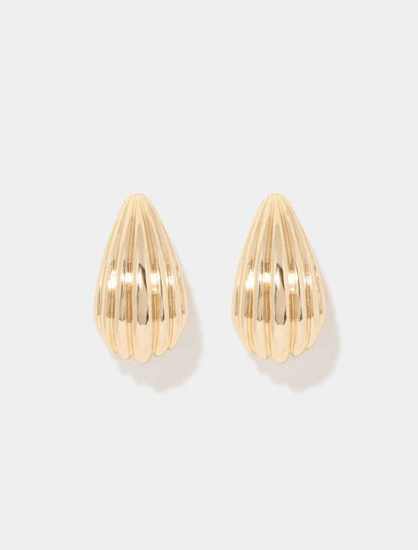 Signature Ariel Fan Earrings 0 Gold Forever New