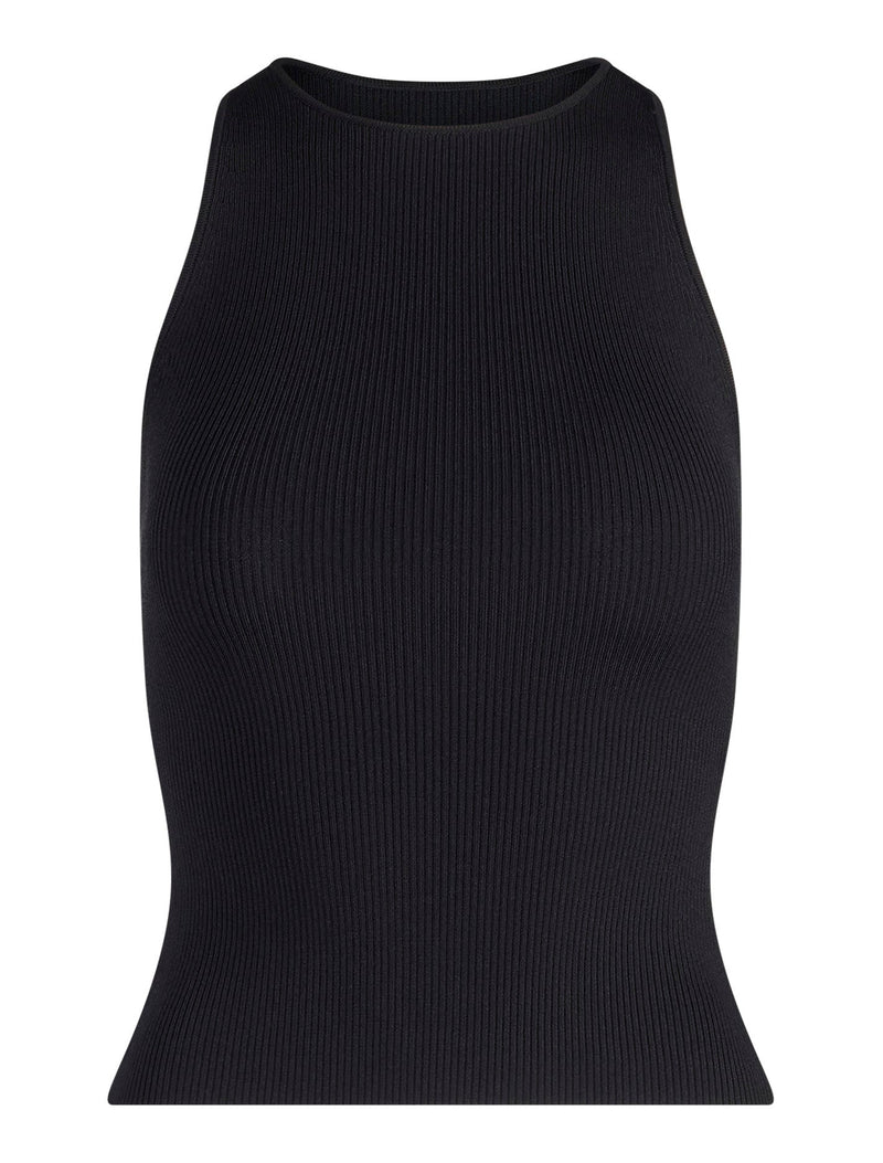 Carla Racer Knit Rib Tank Top Forever New