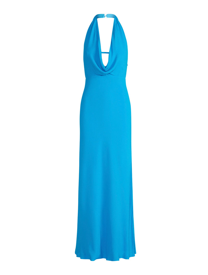Marina Cowl Halter Dress Forever New