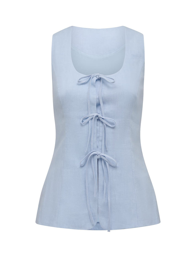 Tia Tie Front Waistcoat Forever New