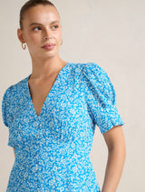 Saffron Printed Mini Sun Dress Forever New