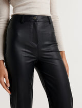 Juliet Vegan Leather Straight Leg Pants Forever New