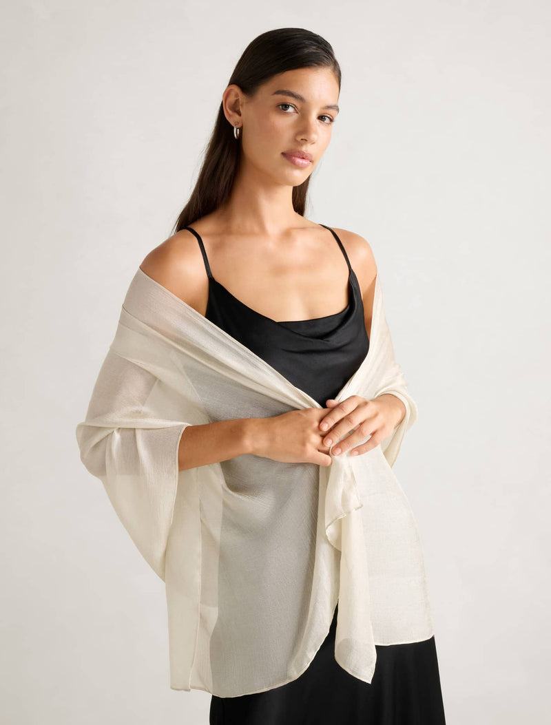 Harper Metallic Scarf Forever New