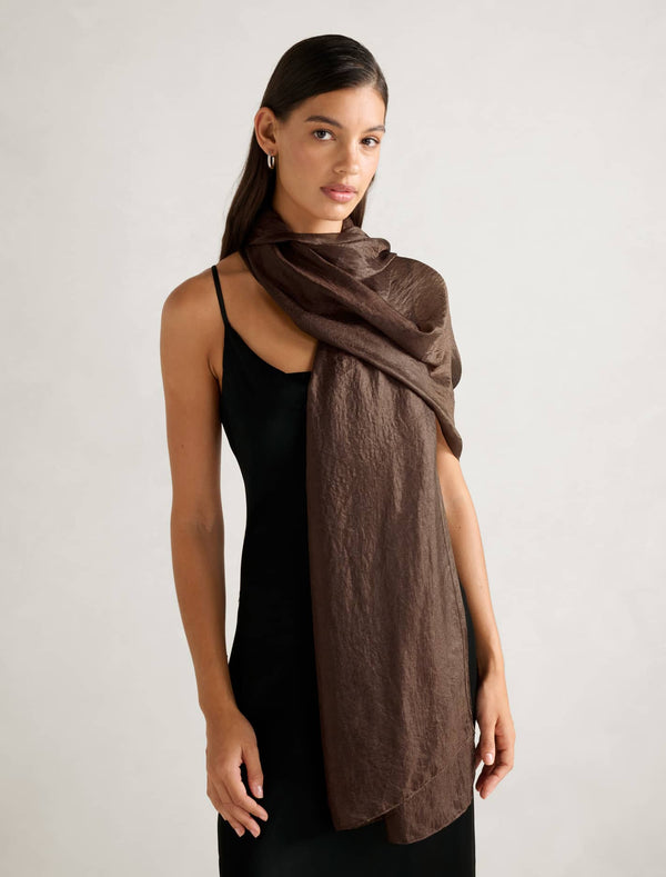 Harper Metallic Scarf Forever New