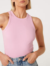 Remi Rib Racer Tank Top Forever New