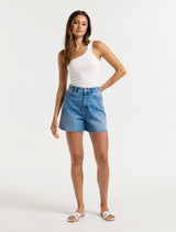 Jacinta Ribbed One Shoulder Top Forever New