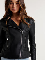 Skye PU Biker Jacket Forever New