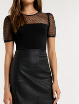 Ellen Vegan Leather Mini Skirt Forever New