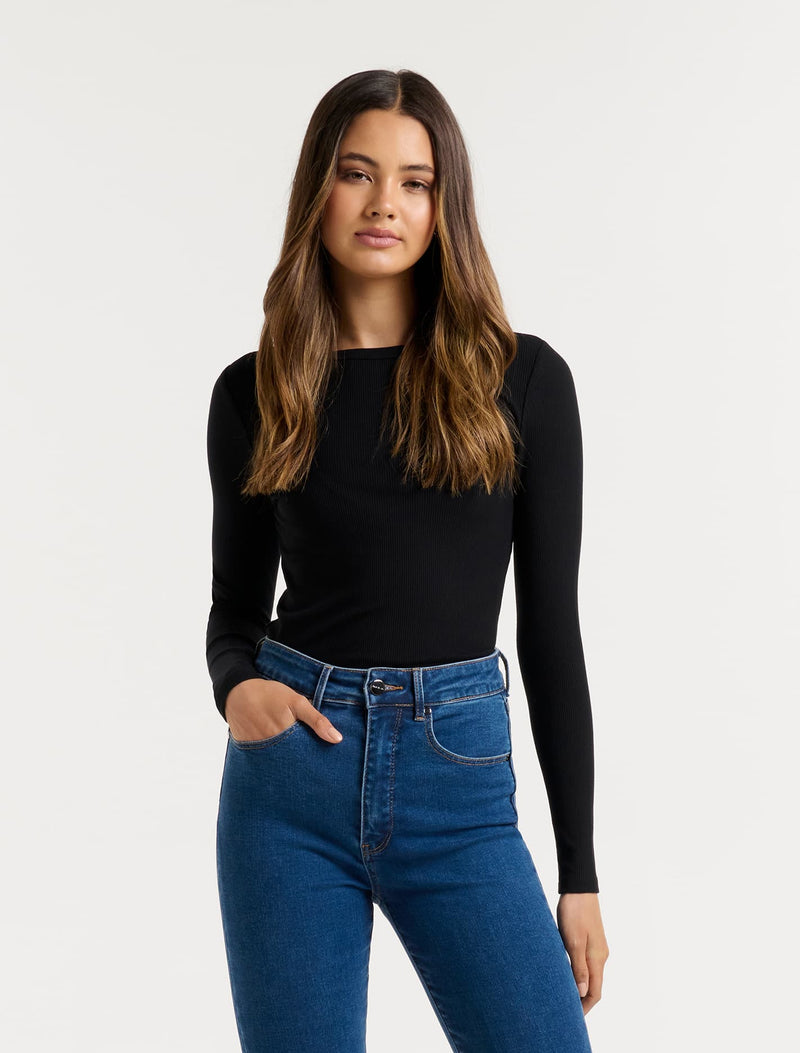 Darcy Crew Neck Top Forever New