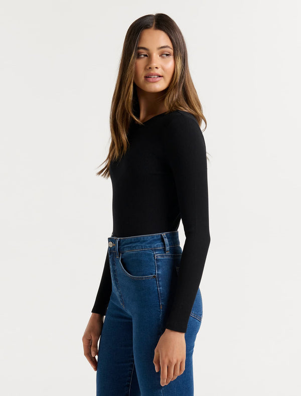 Darcy Crew Neck Top Forever New