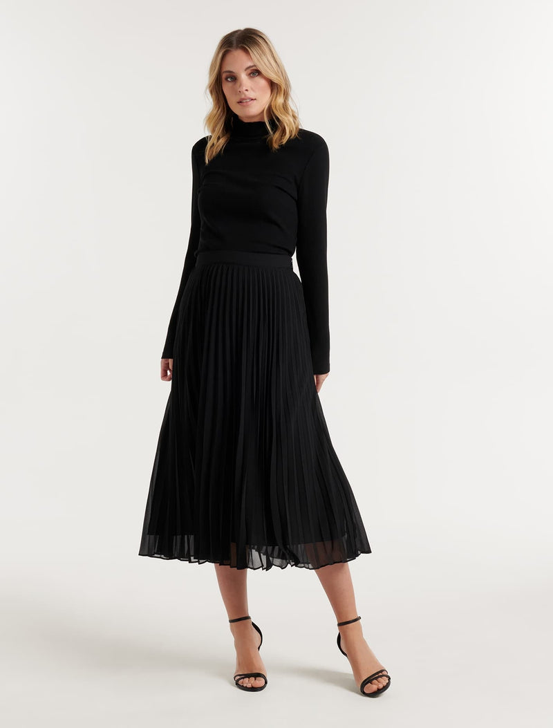 Hailee Pleated Skirt Forever New