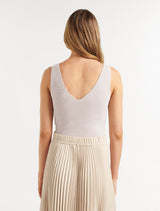 Annie V Neck Knit Tank Top Forever New