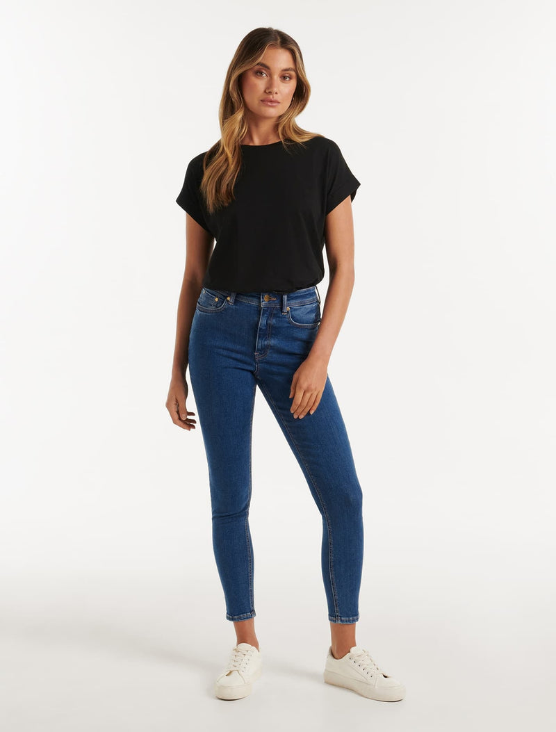 Nala Mid-Rise Skinny Jeans Forever New