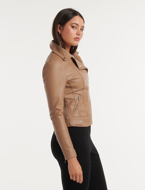 Heidi Pu Biker Jacket Forever New