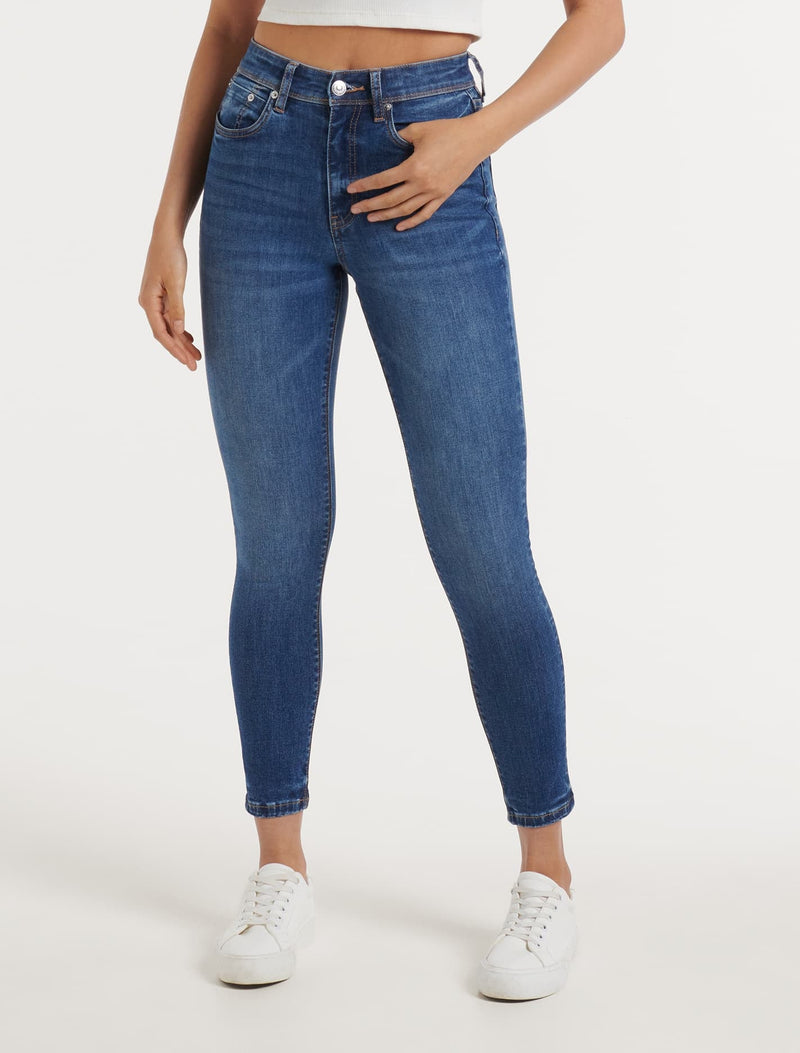 Nala Mid-Rise Skinny Jeans Forever New