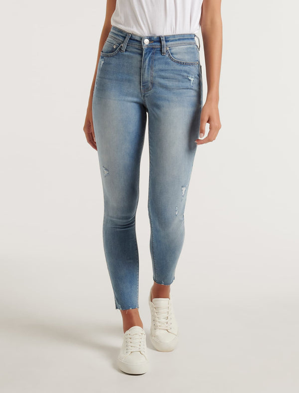 Nala Mid-Rise Ankle Skinny Jeans Forever New