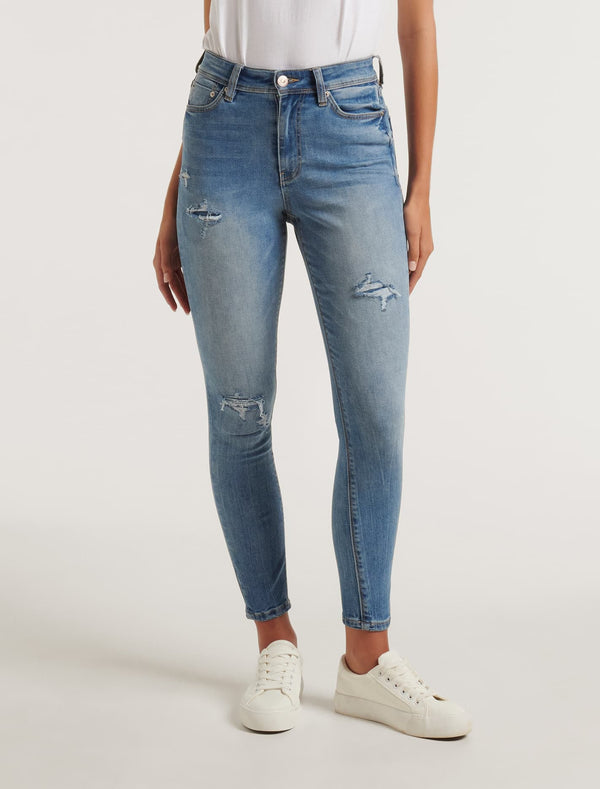 Nala Mid-Rise Skinny Jeans Forever New