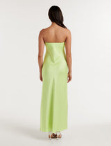 Avery Satin Strapless Dress Forever New