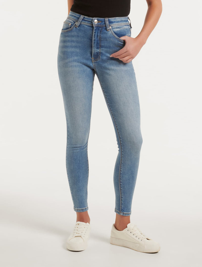 Ashley Mid-Rise Ankle Skinny Jeans Forever New