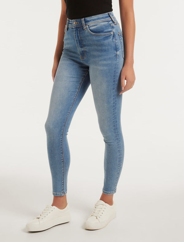 Ashley Mid-Rise Ankle Skinny Jeans Forever New