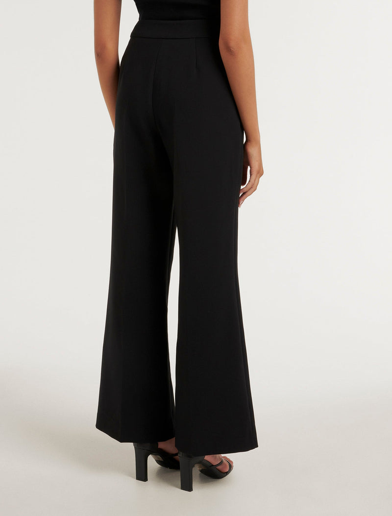 Megan Petite Button Wide Leg Pants Forever New