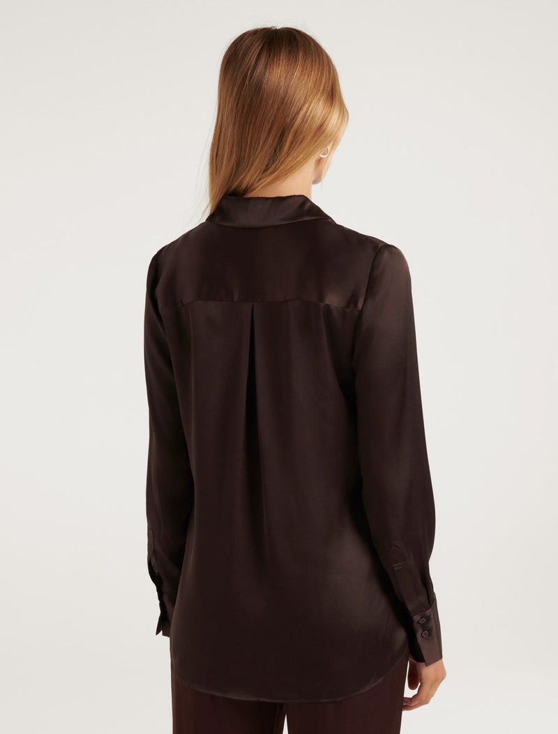 Celia Satin Shirt Forever New