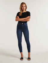 Mila Cropped High-Rise Skinny Jeans Forever New