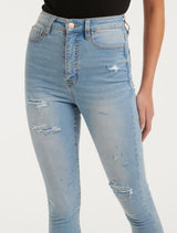 Mila Cropped High-Rise Skinny Jeans Forever New