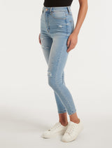 Mila Cropped High-Rise Skinny Jeans Forever New