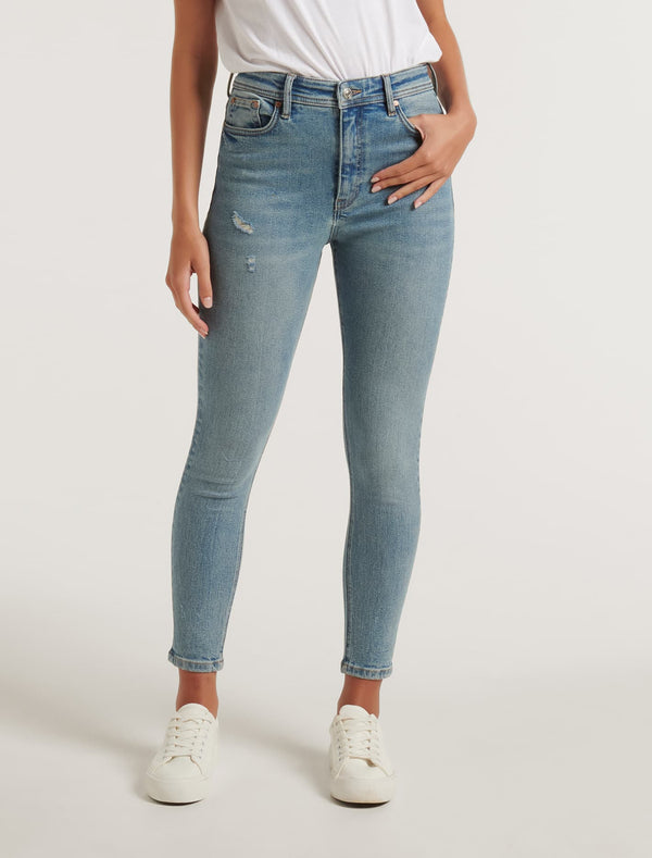 Ashley Mid-Rise Ankle Skinny Jeans Forever New