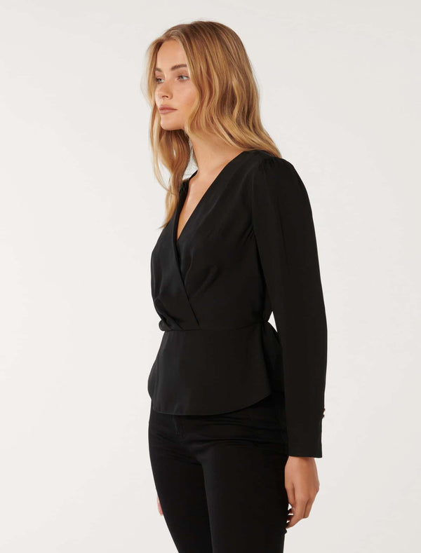 Whitney Wrap Blouse Forever New