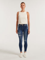 Ashley Mid-Rise Ankle Skinny Jeans Forever New