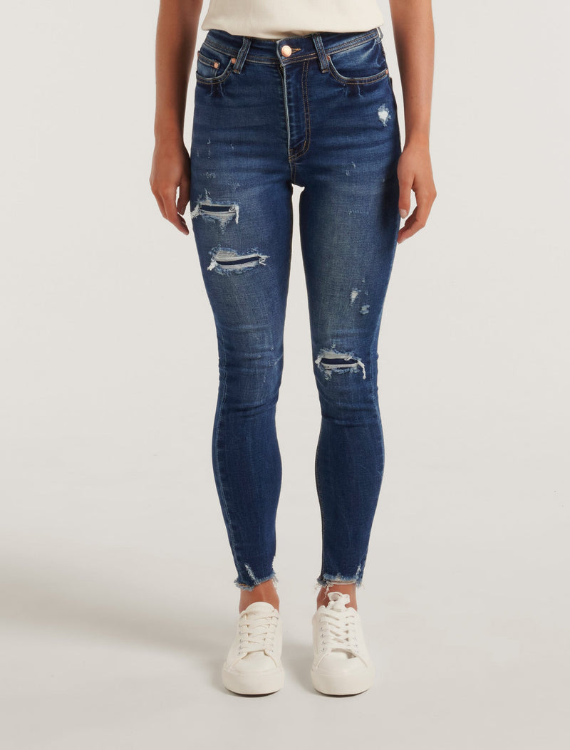 Ashley Mid-Rise Ankle Skinny Jeans Forever New