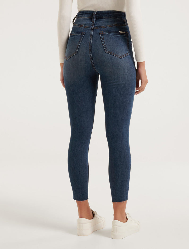 Mila Cropped High-Rise Skinny Jeans Forever New