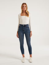 Mila Cropped High-Rise Skinny Jeans Forever New