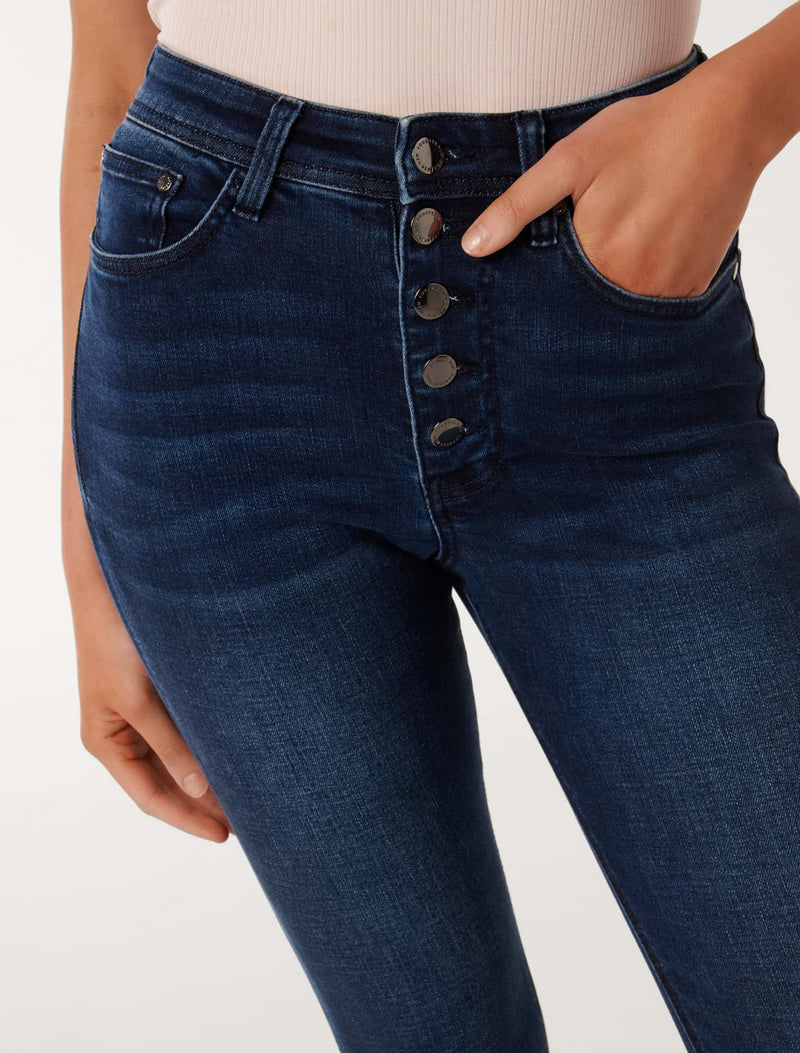 Ashley Mid-Rise Ankle Skinny Jeans Forever New
