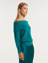 Renee Brushed Bardot Knit Jumper Forever New