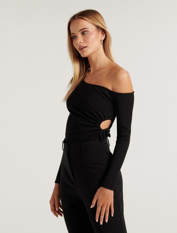 Allira Asym Cut Out Top Forever New