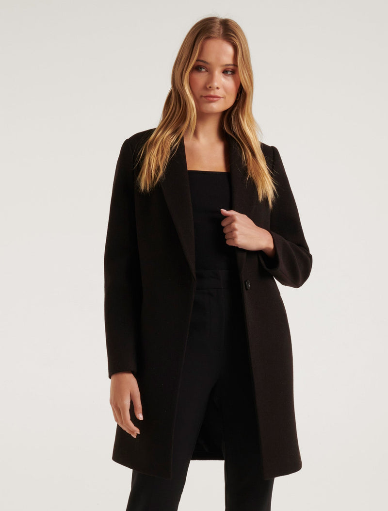 Becca Single Breasted Coatigan Forever New